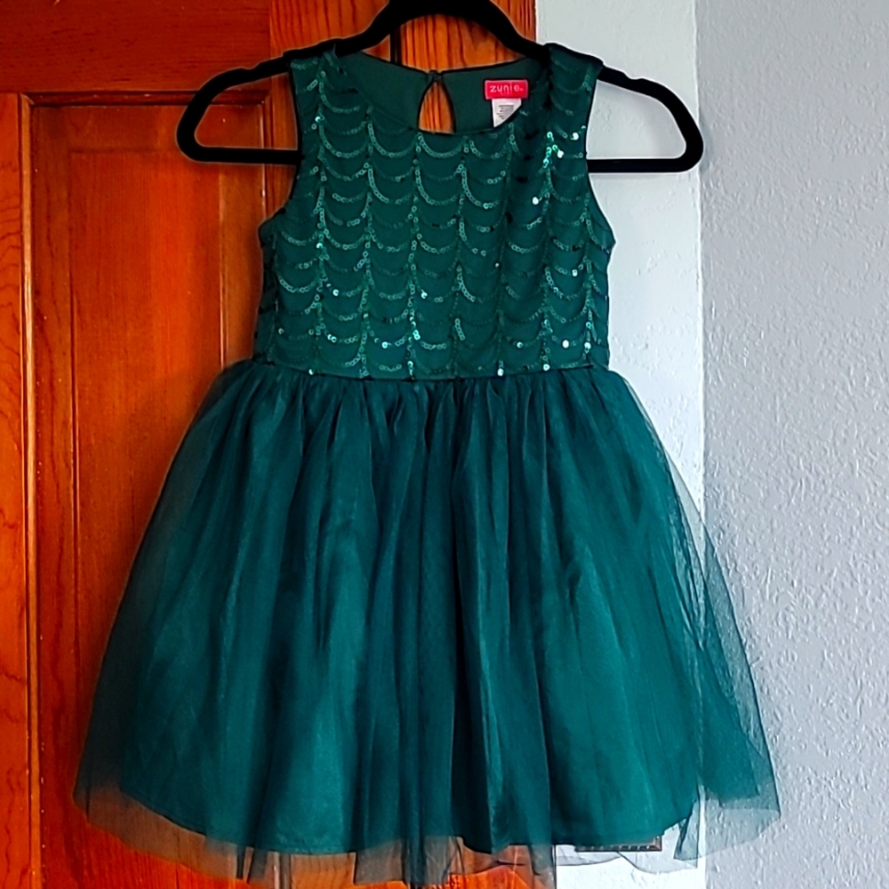 Green formal dress